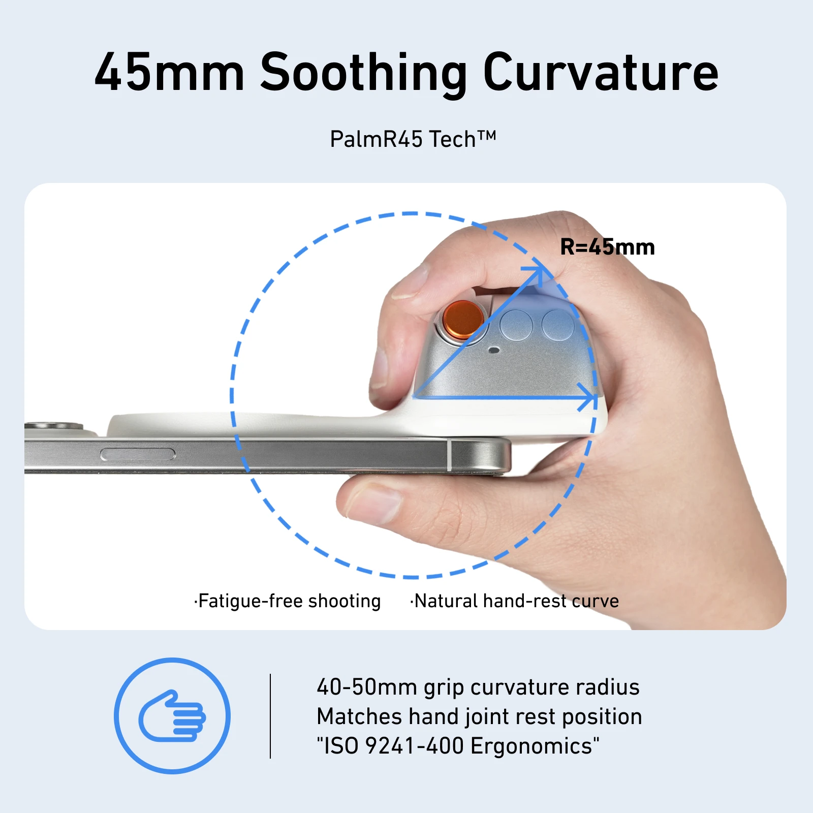 Magnetic Phone Trip Fun Shot Phone Grip Holder for Samsung/Android Smartphones Video Shooting Accessories