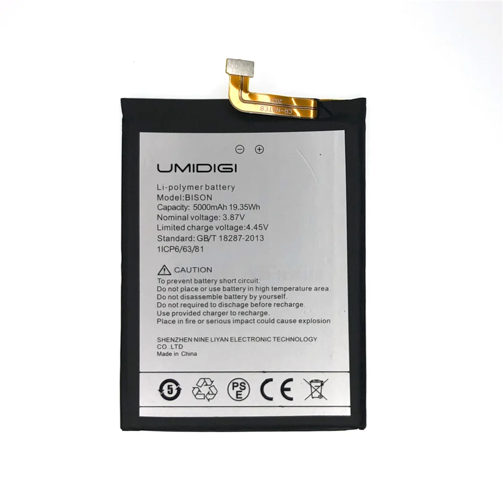 New 100% Original 5000mAh Phone Battery For UMIDIGI BISON Backup Phone High Quality Batteries With Tools+Tracking Number