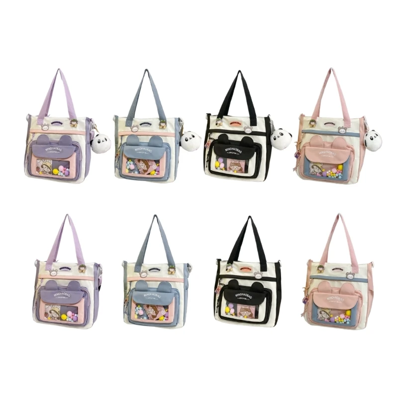 

Girl Cute Shoulder Bag Women Large Capacity Messenger Bag Teenager JK Crossbody Bag Female Handbag Student Schoolbag Ins