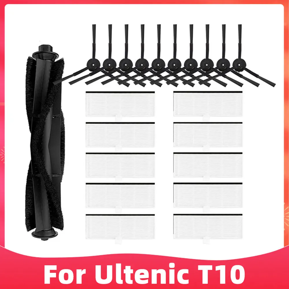 Kit Di Accessori Per Aspirapolvere Airrobo P20 P30, Parti Di Ricambio 16 Confezioni 8 Spazzole Laterali 4 Filtri Hepa 2 Spazzole Principali 1 Spazzola Per La Pulizia 1 Panno Per La Pulizia 92122628