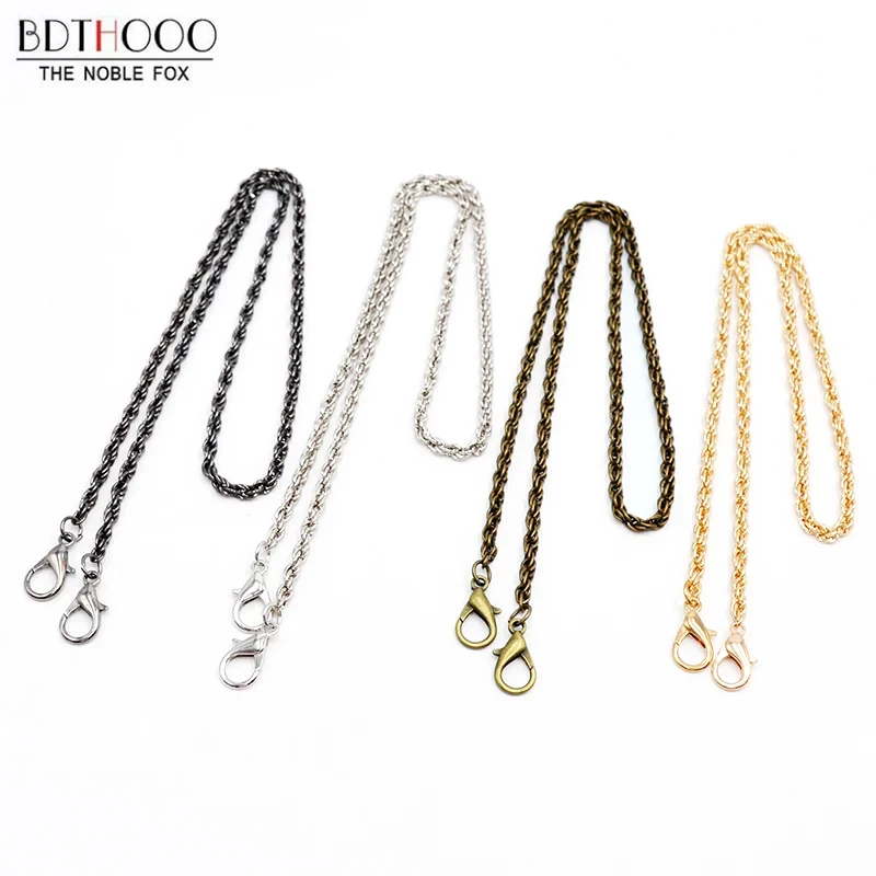 10pcs 60cm Metal Chain Shoulder Bags Twist  Purse Strap Replace Women  Accessories
