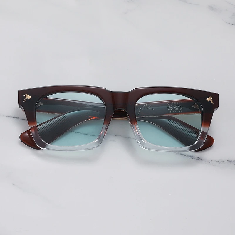 QUENTIN Thick Acetate Sunglasses Men and Women Fashion Designer Brand  Handmade Sun Glasses for Man Shades 2