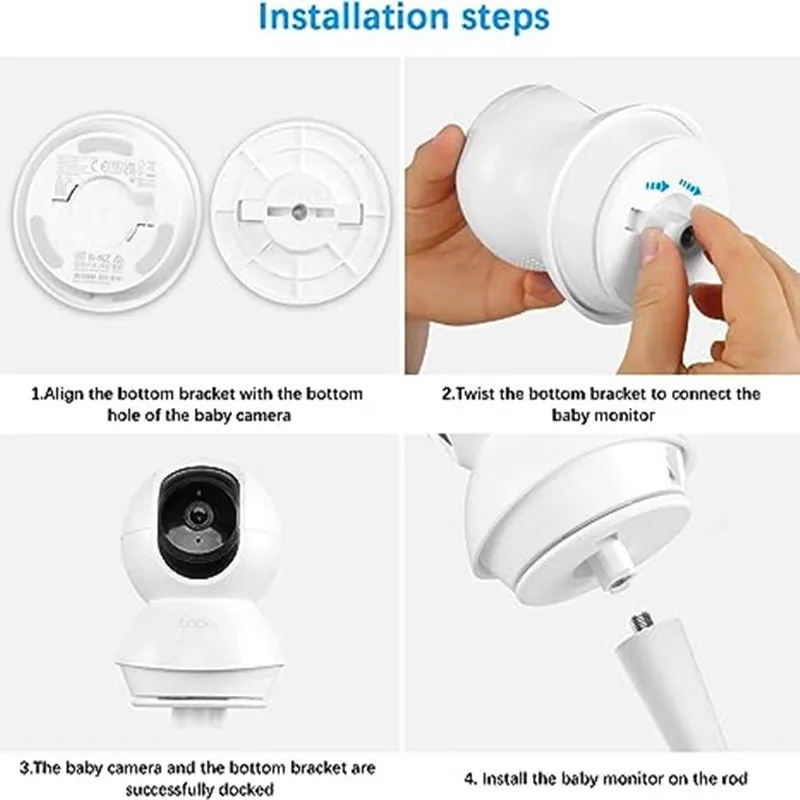 유연한 트위스트 마운트 클립 클램프, TP-Link Tapo C200 C210 카메라 벽 마운트 브래킷