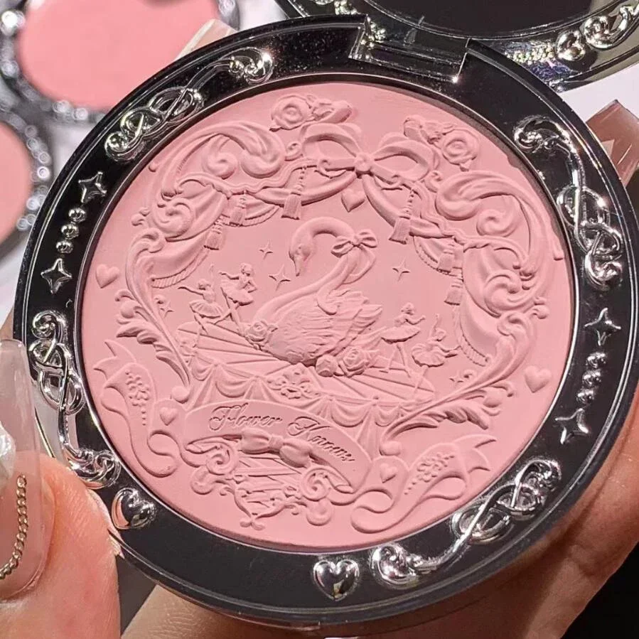 Powder Blusher Blush Powder Blush Plate Facial Blusher Flower Knows All Series Swan Ballet Blush Set