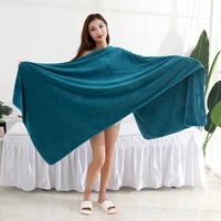 180x200cm Super thick Microfiber Bath Towels – Super Absorbent, Soft, Fast Drying and Oversized Bath Lines Multip Grey towel 2