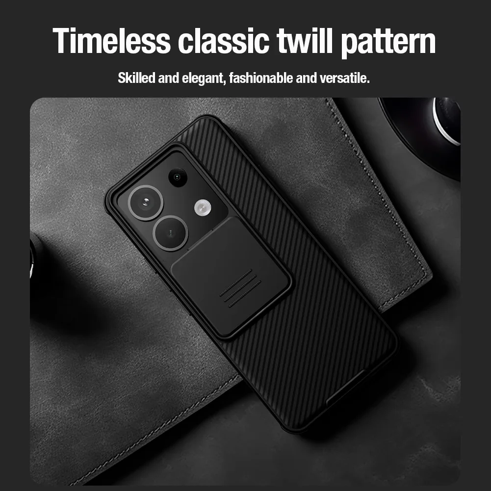 For Xiaomi Redmi Note 13 Pro 5G Case NILLKIN Slide Cases Lens Protection Case Anti-skid Cover For Redmi Note 13 Pro 5G Cover 4