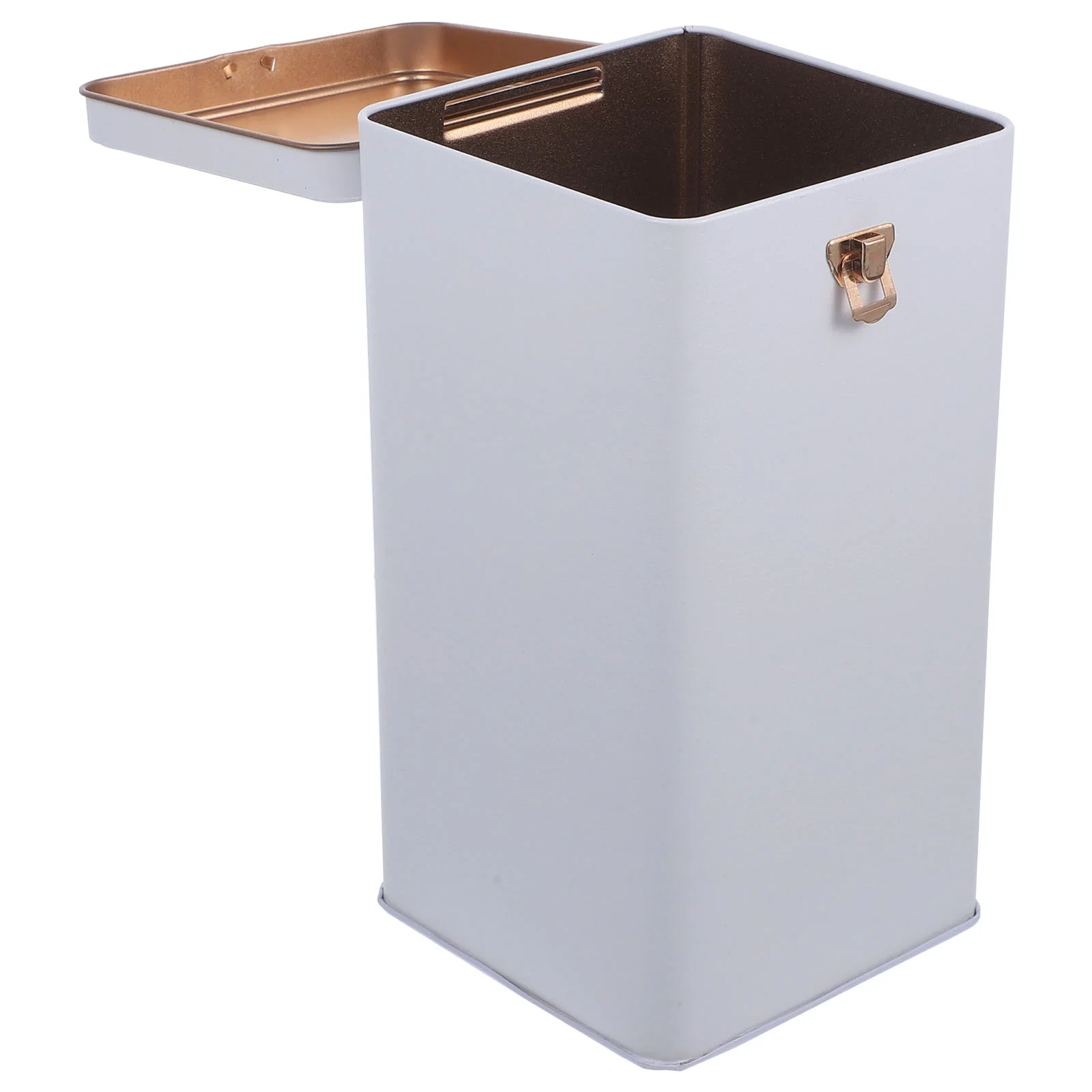 

Empty Tin Box Lid Airtight Tinplate Storage Box Rectangle Cookie Tin Metal Tin Container Candy Cookie Jewelry Coin Tea