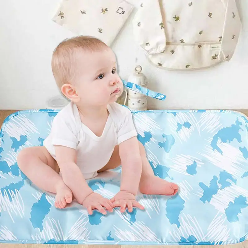 Portable Diaper Changing Mat Waterproof Foldable Changing Pad Space-Saving Machine Washable Travel Diaper Change Mat supplies