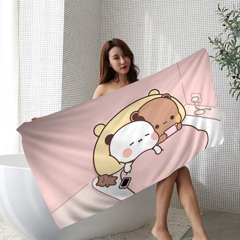 Panda Bear B-Bubu-Dudu Towel Microfiber Beach Towel Absorbent Quick dry Soft Yoga Swimming Resort Mountain Climbing