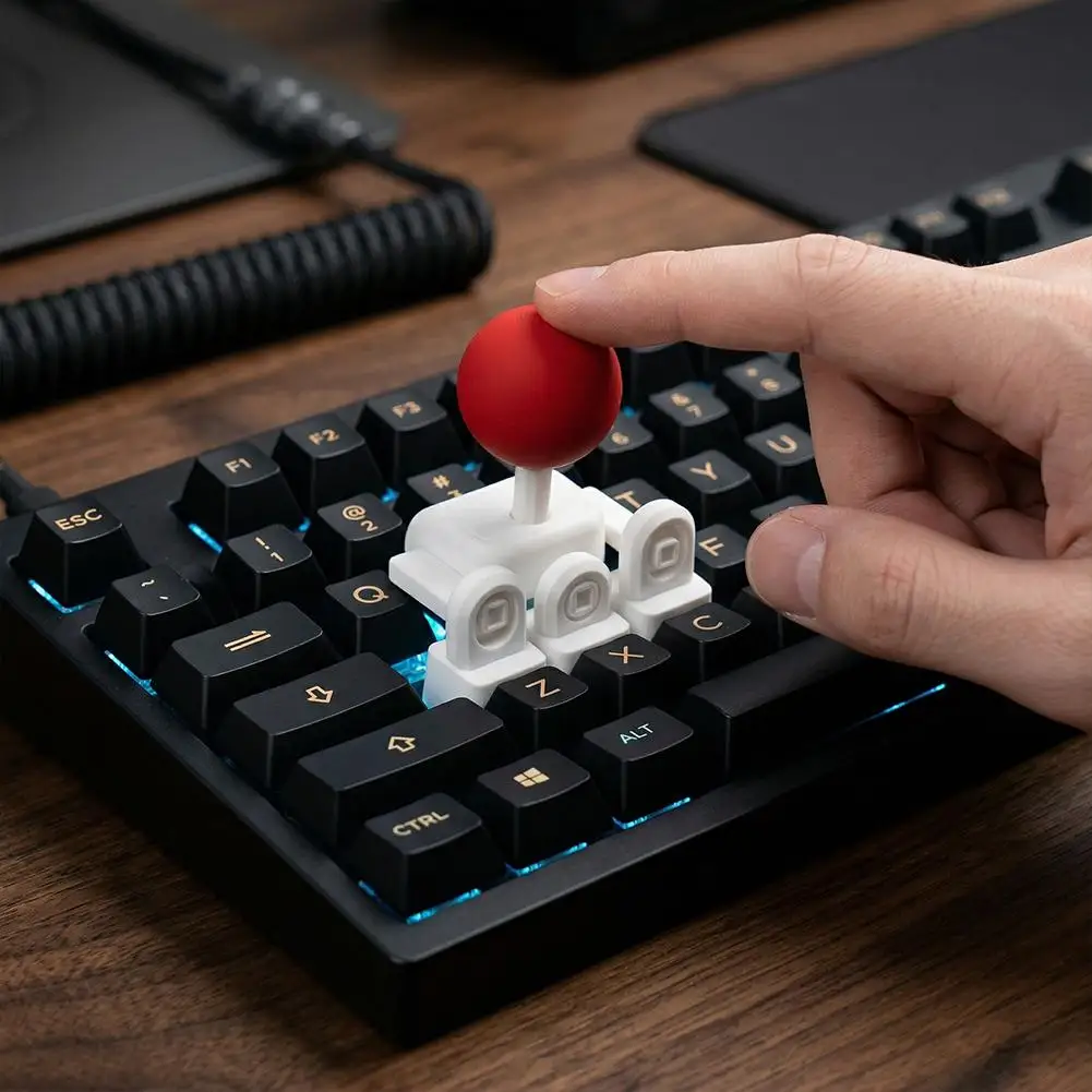 레트로 아케이드 조이스틱 키캡 WASD 이동식 3D 프린팅 PLA, MX 스위치 호환 가능, 이동식, 기계식 키보드 캡