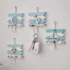 Mediterranean Style Hooks Decorative Wall Hook Nautical Coat Hanger Ocean Decor Key Hanger Beach Wall Home Decoration Wood Decor 3
