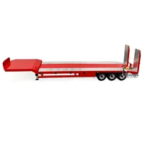 1/14 RC Metal Trailer with Electric Lifting Legs Tailboard Support Legs Tailgate for Radio Control Tractor Truck Car Toy TH23498 1