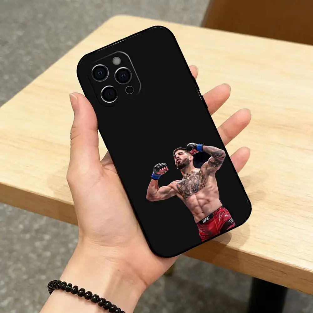 Black Soft Silicone Boxing Fighter Phone Case