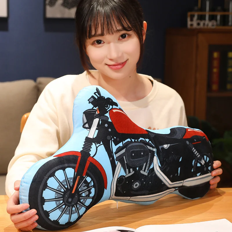 Cartoon Police Car Fire Truck Excavator Plush Toys Stuffed Doll Hug Pillows Chair Cushion Boys Gifts Room Decor 5