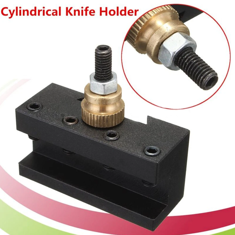 Mini Lathe 1/4"-1/2" Turning Tool Holder Kit For CCMT TCMT Milling Inserts Quick Change Post Facing Milling Tool Stand