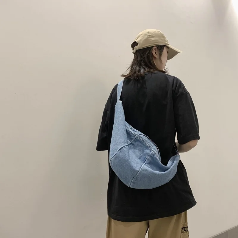 Fashion New Shoulder Bag Women High Quality Cowboy Crossbody Bag Brand Designer Chest Pack Big Capacity Female Tote Bags Purse