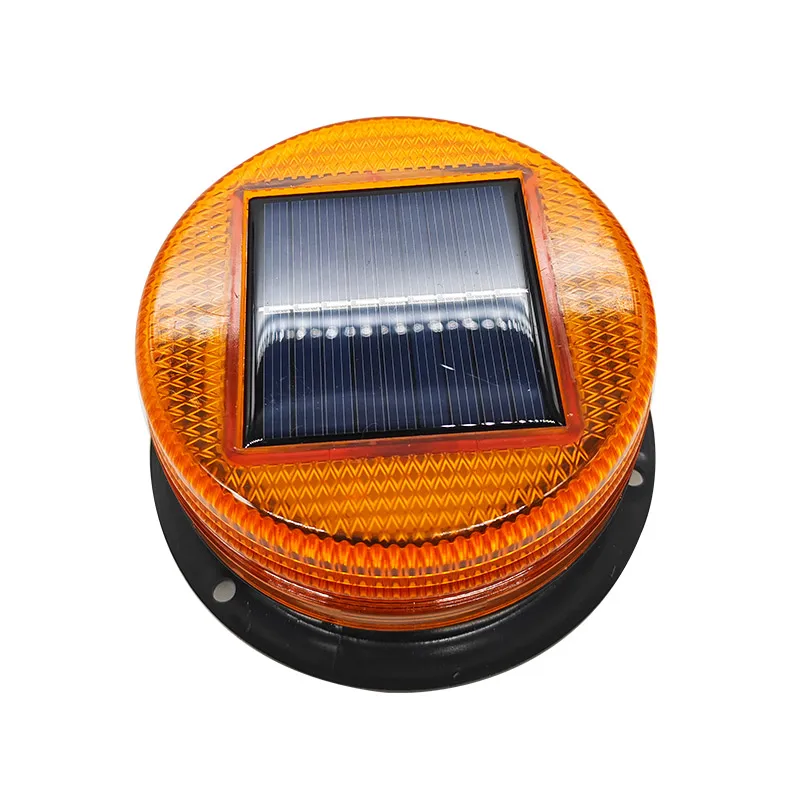 Night LED solar warning light, flashing light, magnetic suction car mounted flashing light, booth, marine flashing signal light