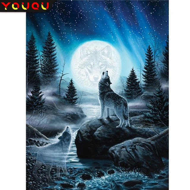 5D New Arrivals Wolf Diamond Painting Kits for Adult Diamond Art Diamond  Dots Paint with Diamonds Embroidery Cross Stitch - AliExpress