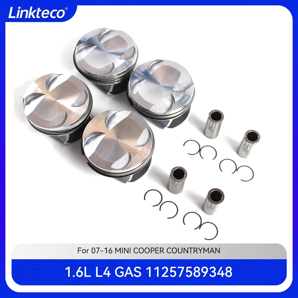

Engine part 4X Pistons piston ring set Fit 1.6 T L L4 GAS N16B16A N12B16A For 07-16 BMW MINI COOPER COUNTRYMAN 1.6L 11257589348