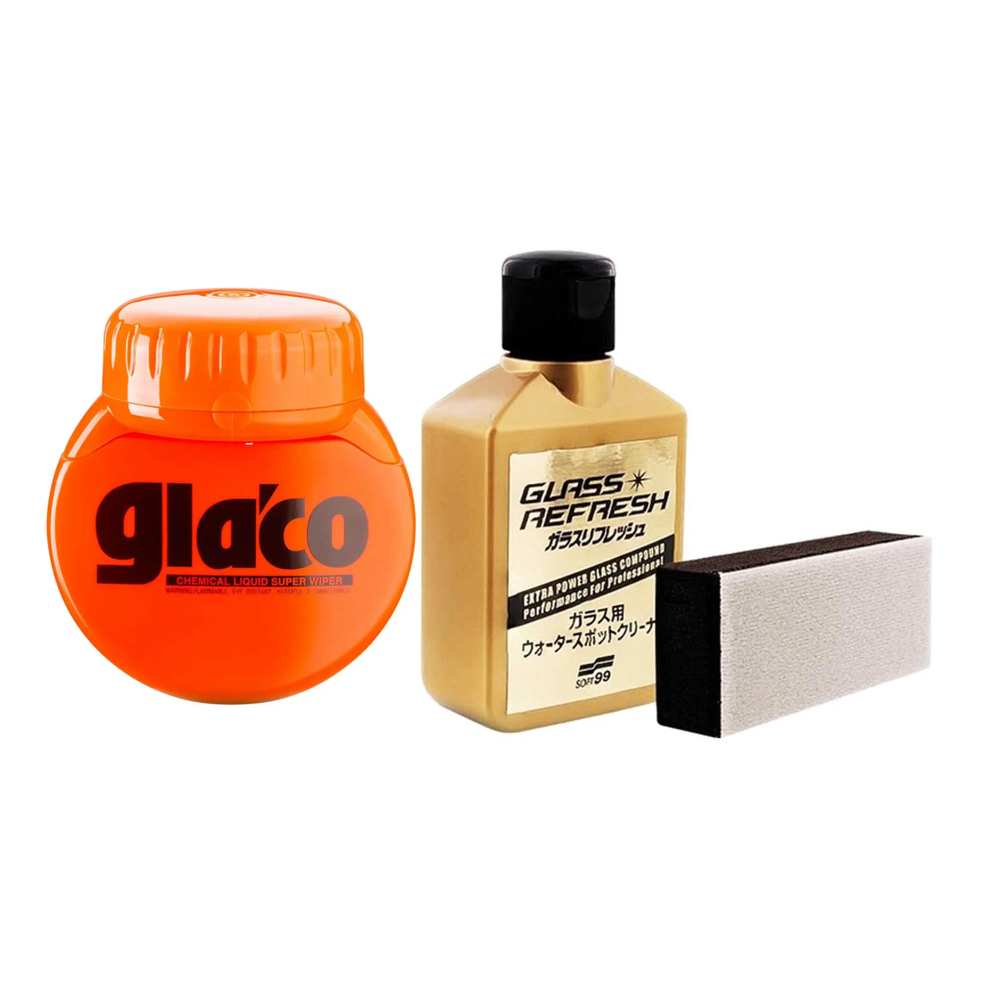 Glaco SOFT99 Glass Refresh High Performance Oil Film Remover G-73