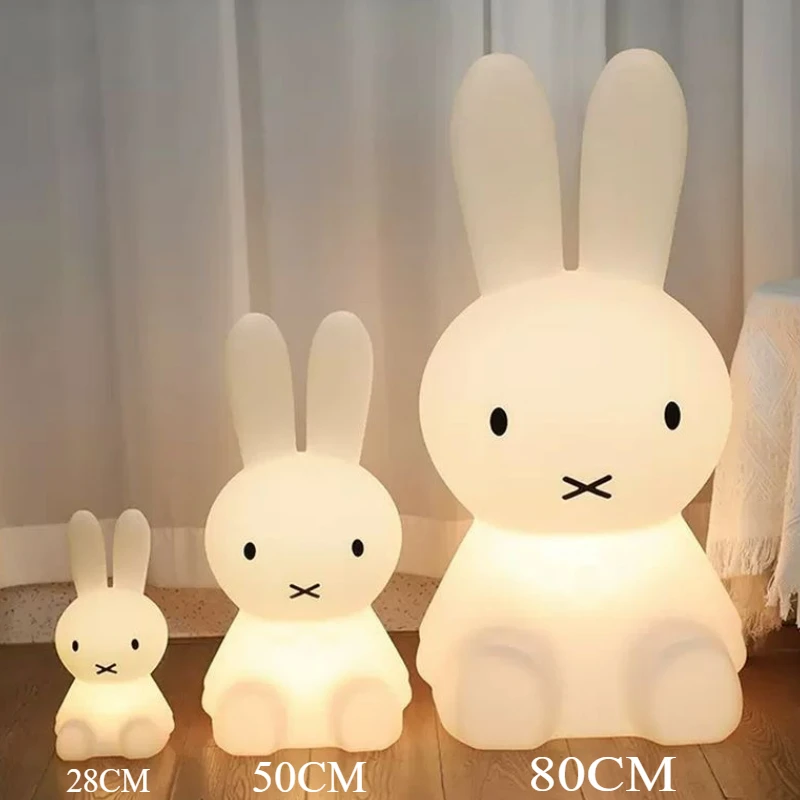 Cute Lighting Rabbit Mood Light LED Desk Lamp Children's Gift Bedroom Bedside Light Living Room Floor led desk lamp