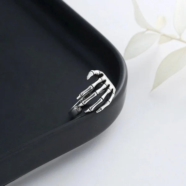 Finger Rings Simple Skull Geometric Five-finger Gothic Punk Men Women Halloween Jewelry Gift