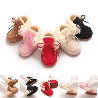 0-18Months Winter Snow Baby Boots Newborn Warm Booties Soft Sole Shoes for Baby Girls Boys Infant Shoes Toddler 1