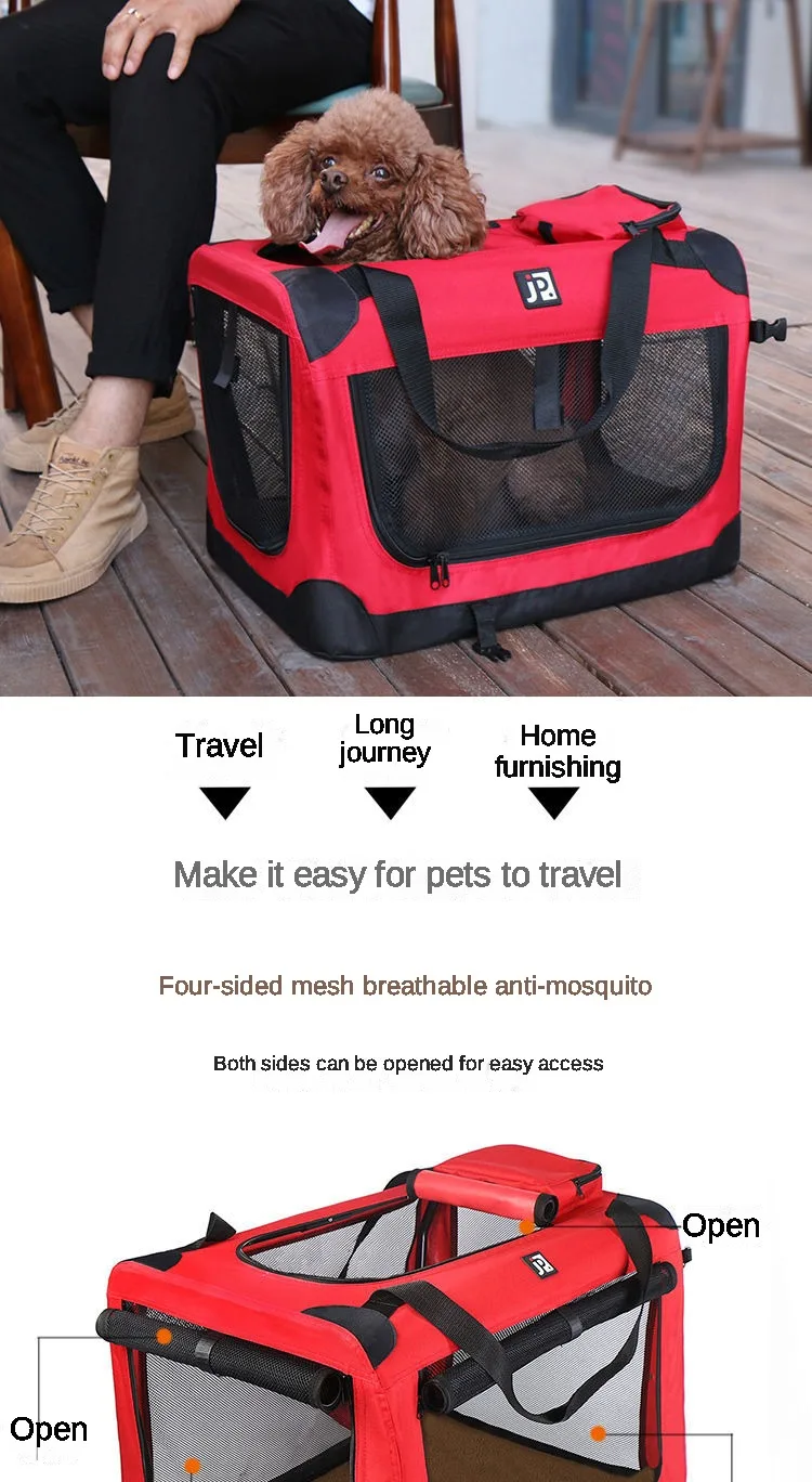 Title 11, Dog Cage Car Kennel Outing Carrying Bag Pet Lug...