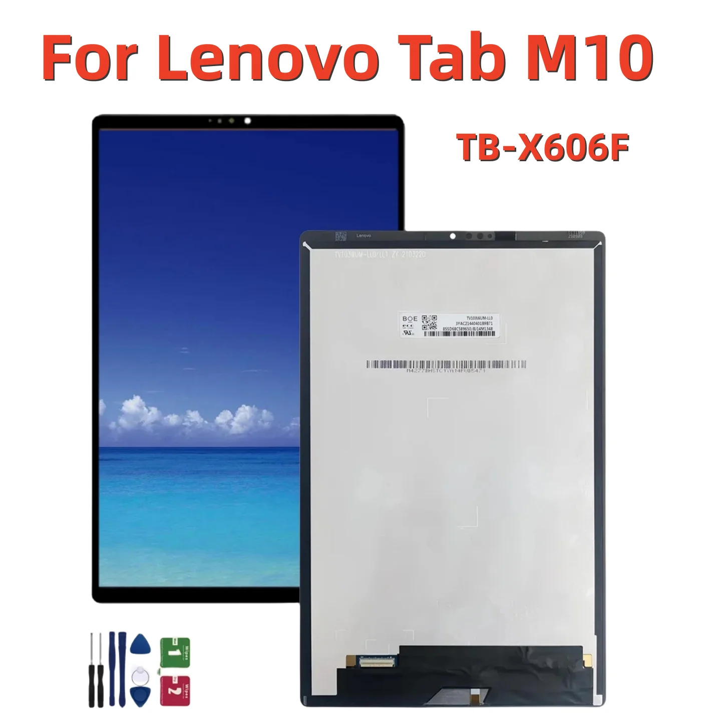 

10,3 "для Lenovo Tab M10 FHD Plus TB-X606F TB-X606X TB-X606 LCD дисплей сенсорный экран дигитайзер в сборе Замена