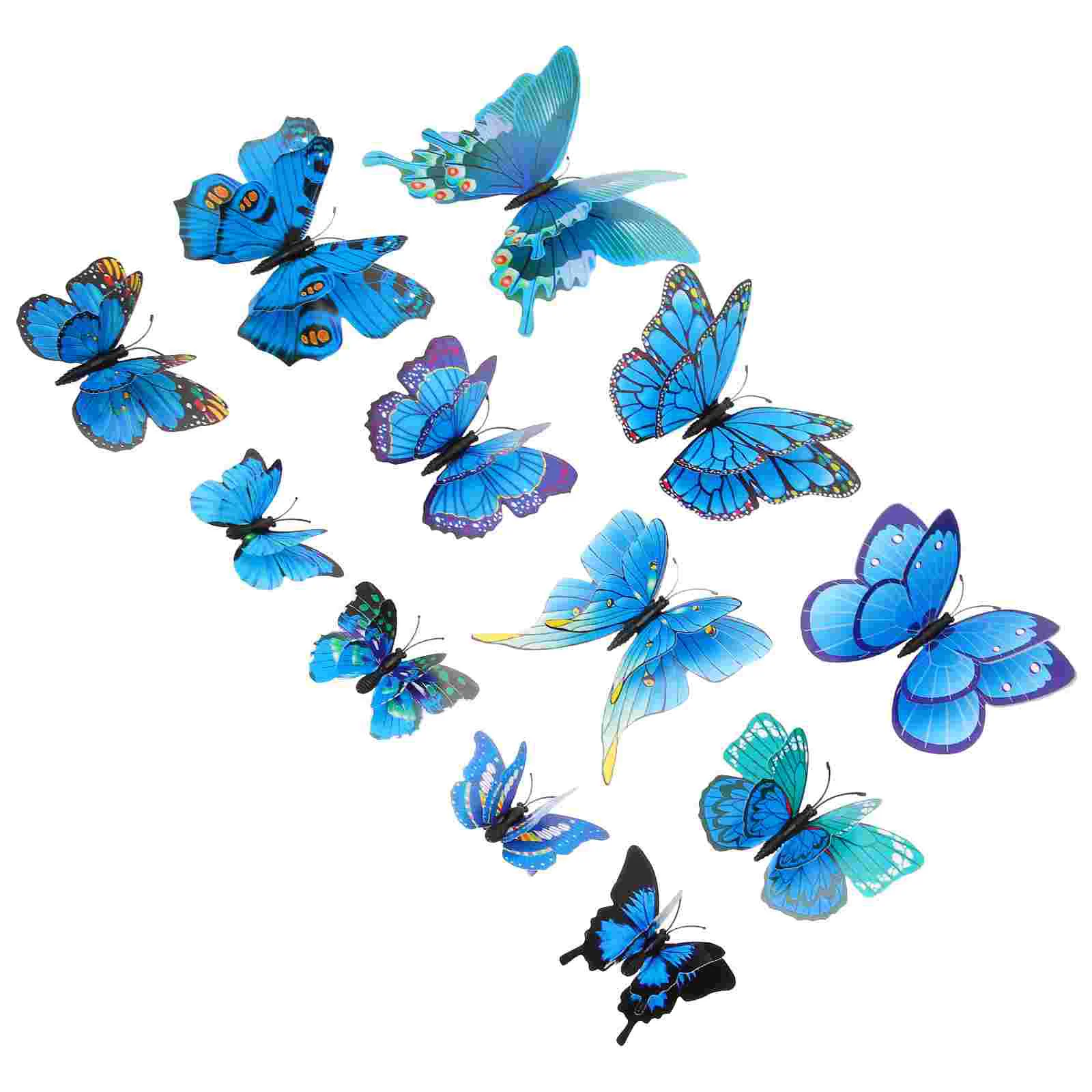 

12 Pcs Butterfly Hair Clip Clips Butterflies Headdress Barrettes Women Small Hairpin Aesthetic Accessories Girls