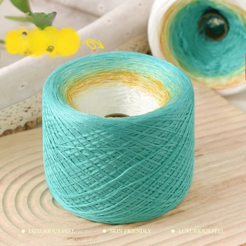 Mercerized Cotton Hand Knitted Shawl Blanket