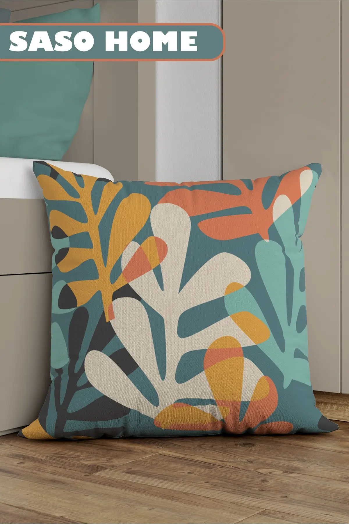 

Colorful Feather - Colorful Feather Patterned Decorative Gift Throw Pillow - Pillow Case