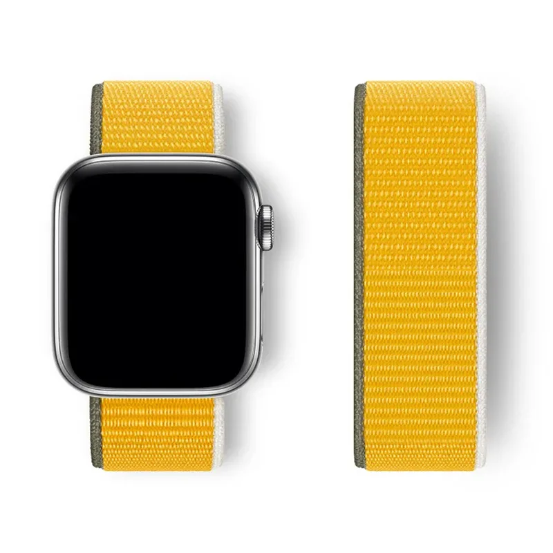 Strap For Apple Watch 10 Band 42mm 46mm 45mm 44mm 41mm 40mm Nylon sport Bracelet Correa iwatch series 8 9 7 6 5 4 SE Ultra 49mm