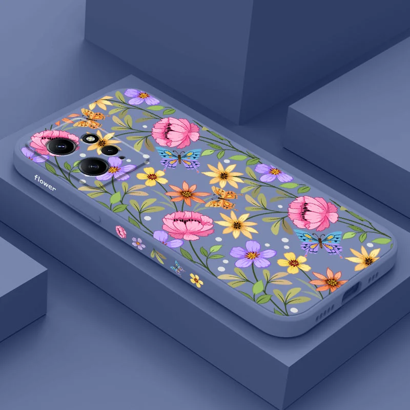 Exquisite Pattern Liquid Silicone Phone Case