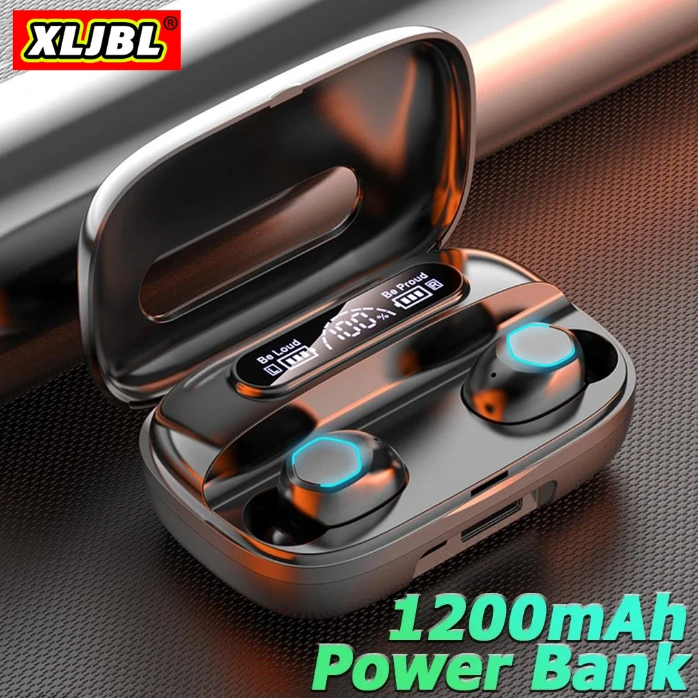 

New Mini buds 5 Headphone TWS Wireless Bluetooth Earphone Gaming Waterproof Stereo Sport Headset In-Ear Headset with Dual Mic