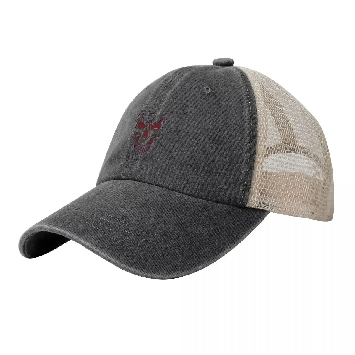 

SKULL - Akebii Cowboy Mesh Baseball Cap fashionable Visor custom Hat Trucker Hats For Men Women's