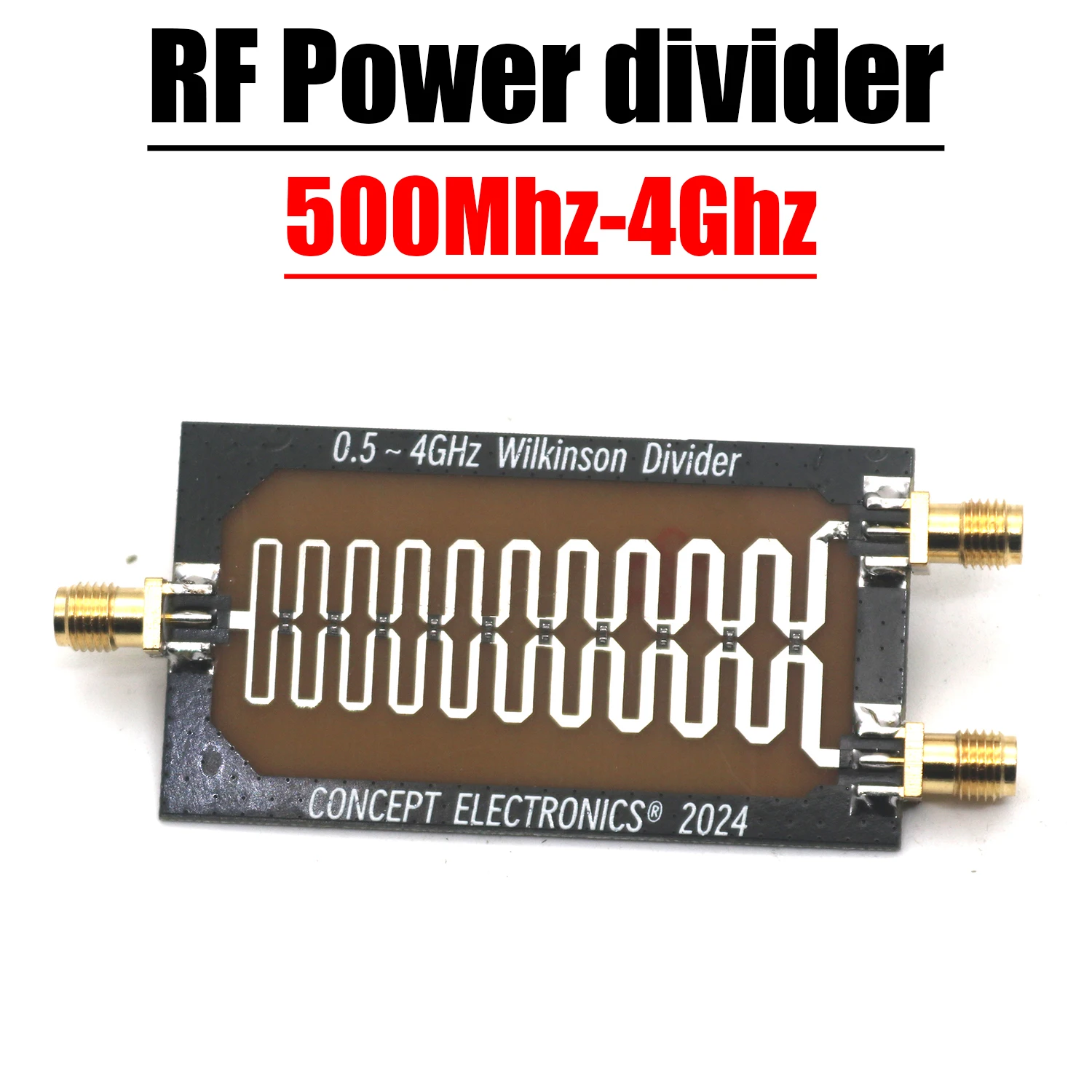 

0.5- 4GHz Wilkinson RF Power Splitter RF Divider Combiner For RF Amplifier Power Synthesis ﻿868M 915M 1.2G 1.5G 2.4G