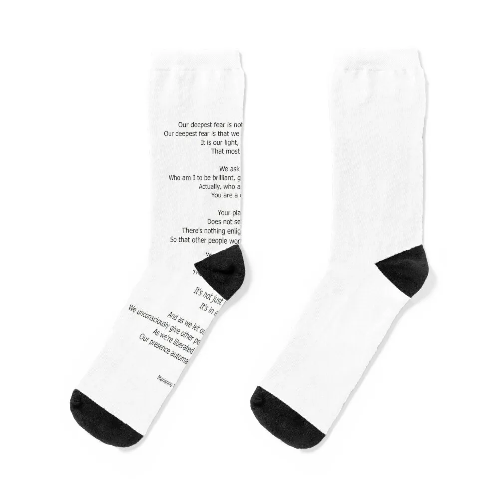 

Our Deepest Fear Poem 2 #minimalist #quotes Socks man Antiskid soccer colored FASHION Women's Socks Men's