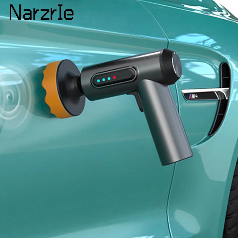 Cordless Car Polisher 2000rpm Wireless Car Polishing Machine Electric Polishing Wax Tool 4000mAh Auto Polish Waxing Machine