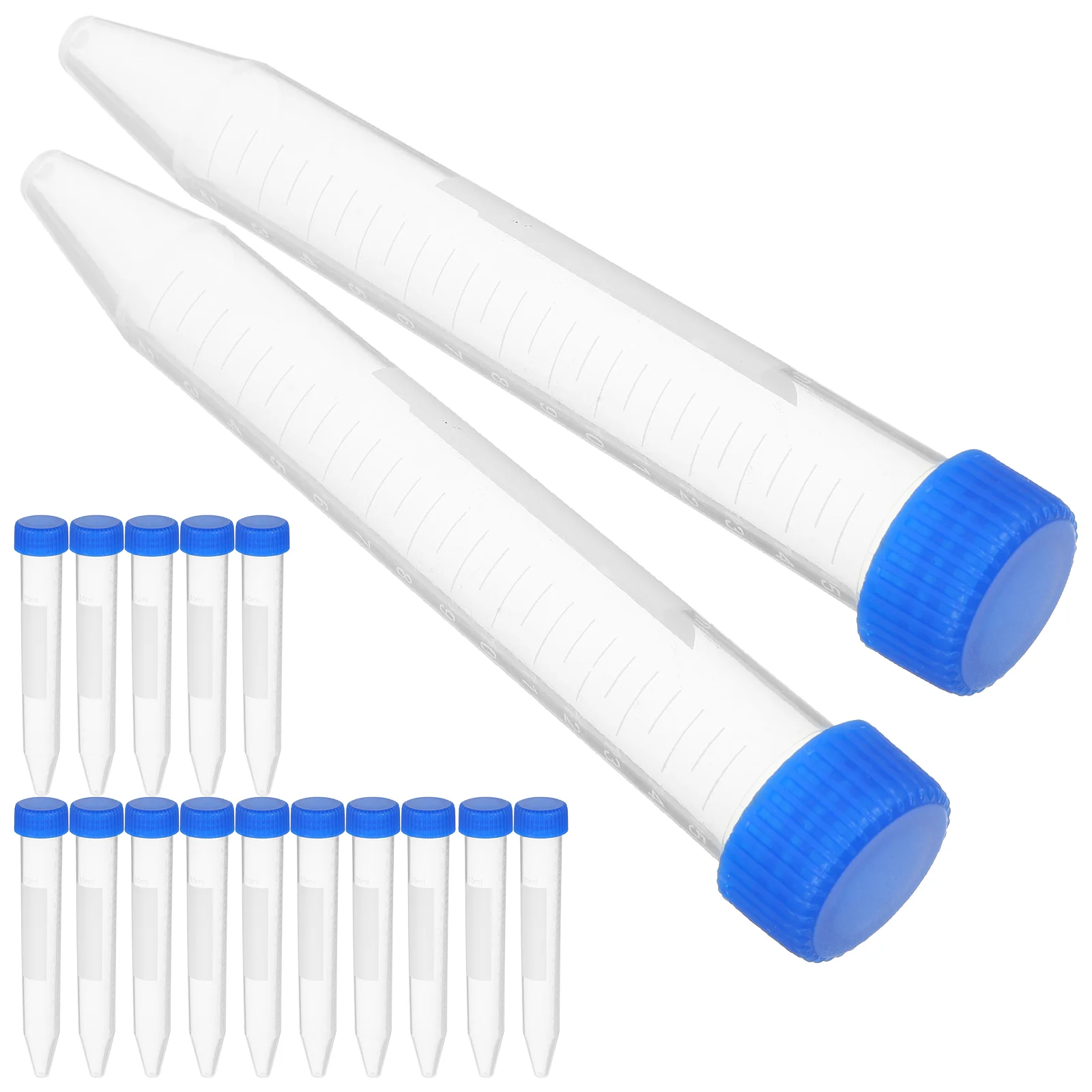 

50 PCS Centrifuge Tube Can Prongs Containers with Lids Vials Caps Test Tubes Laboratory Supplies