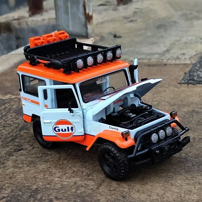 1:24 FJ40 FJ CRUISER Gulf Version Collectible Alloy Car