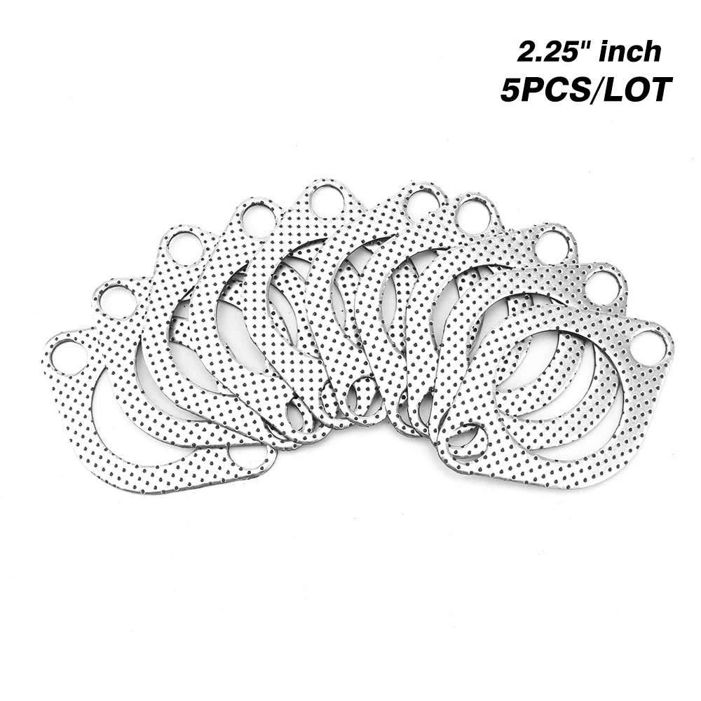 CNSPEED Aluminum 2.25 inch 56mm Car Engine Exhaust Gasket Downpipe Flange Universal Exhaust Pipe Gasket 5pcs/Lot