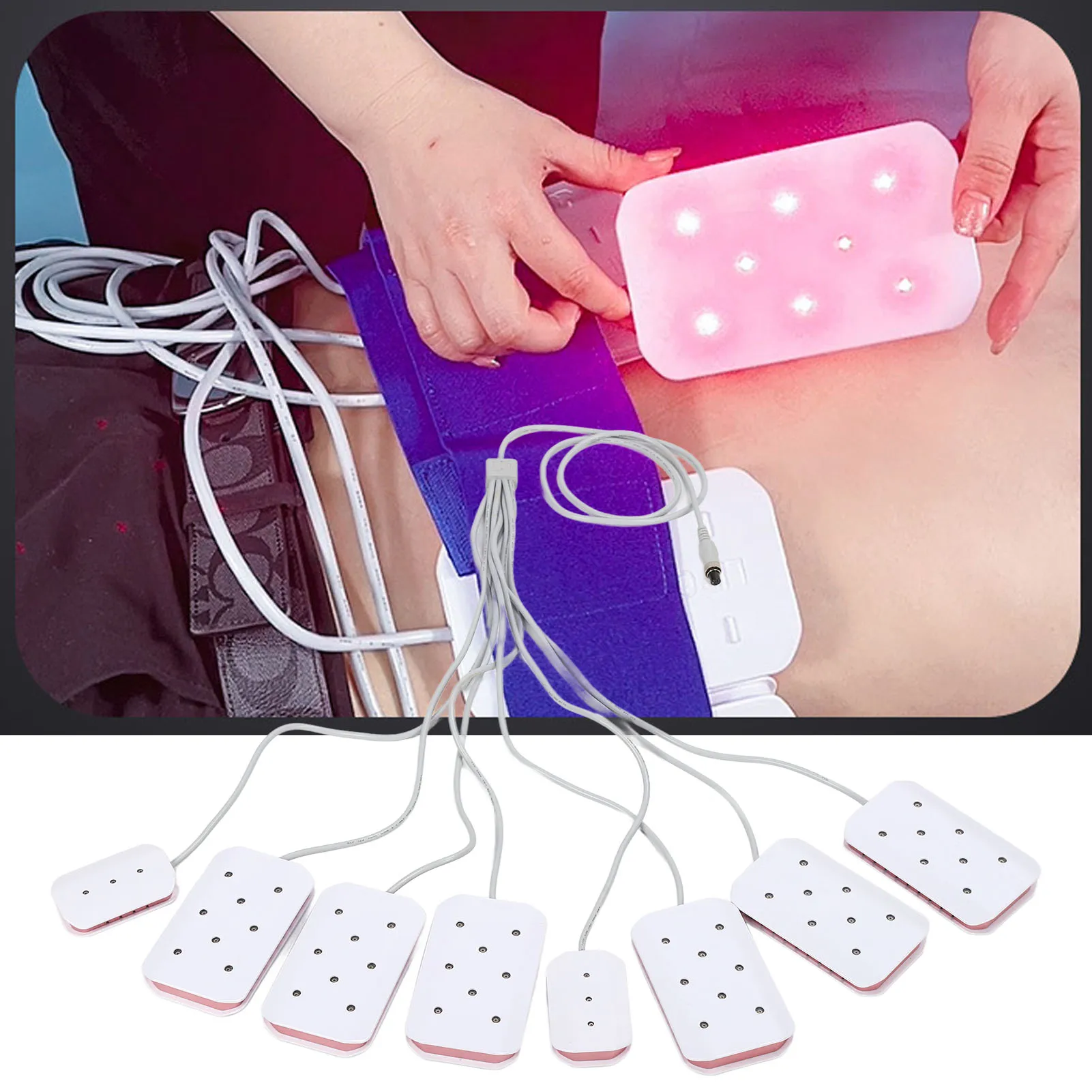 

Portable Slimming Machine 8 in 1 Lipo Laser Replacement Handle Accessory Fat Burning Promote Blood Circulation Skin Lift Firming