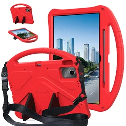 EVA Kids Protective Tablet Case with Handle and Stand for XiaoxinPad 2025 12.1 (Red With Belt)