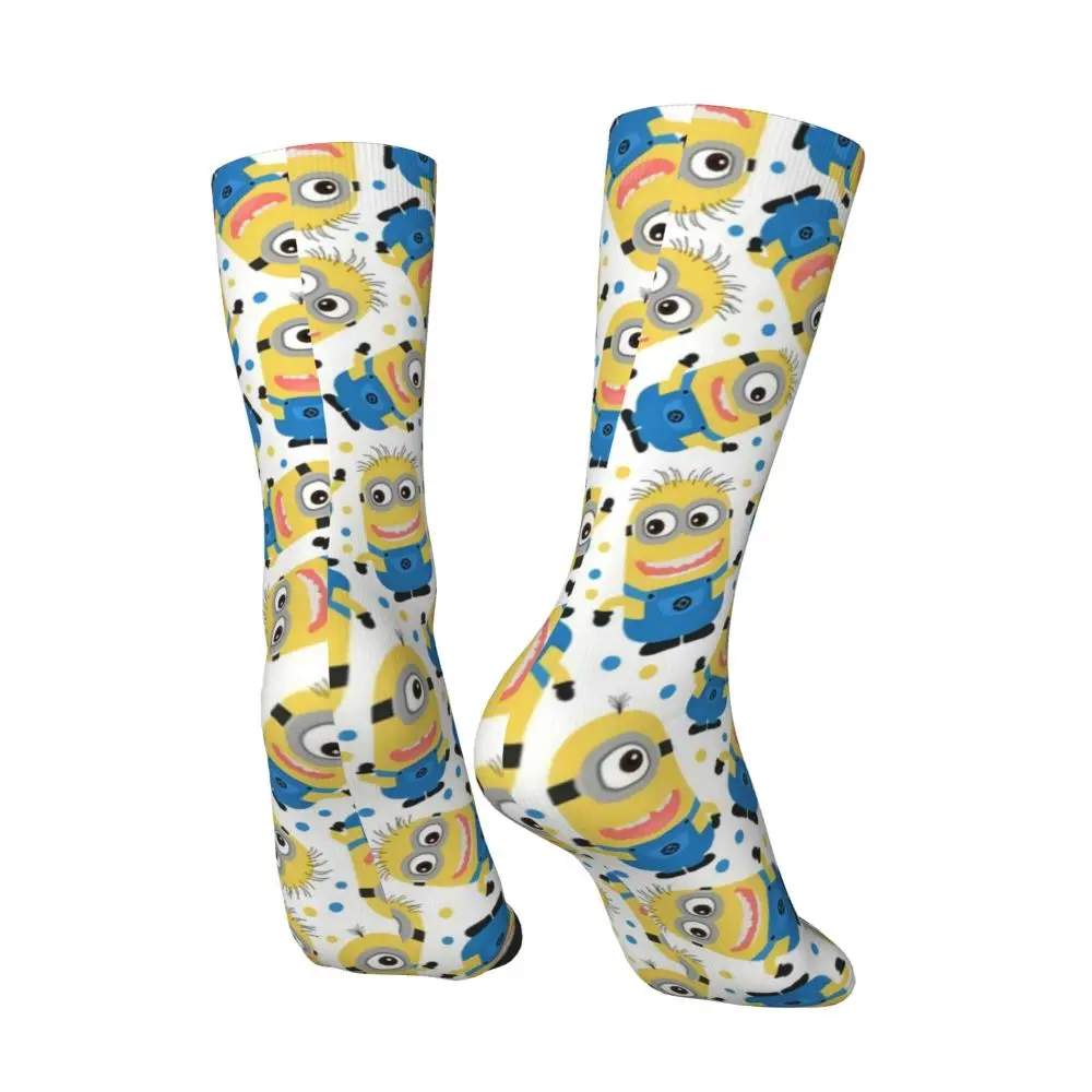 Custom Cool Print M- Minions Cartoon Socks for Women Men Stretchy Summer Autumn Winter M- Minions Bananas Crew Socks 224 Scb874c853ed64987b1c9bc61bc188a3bc