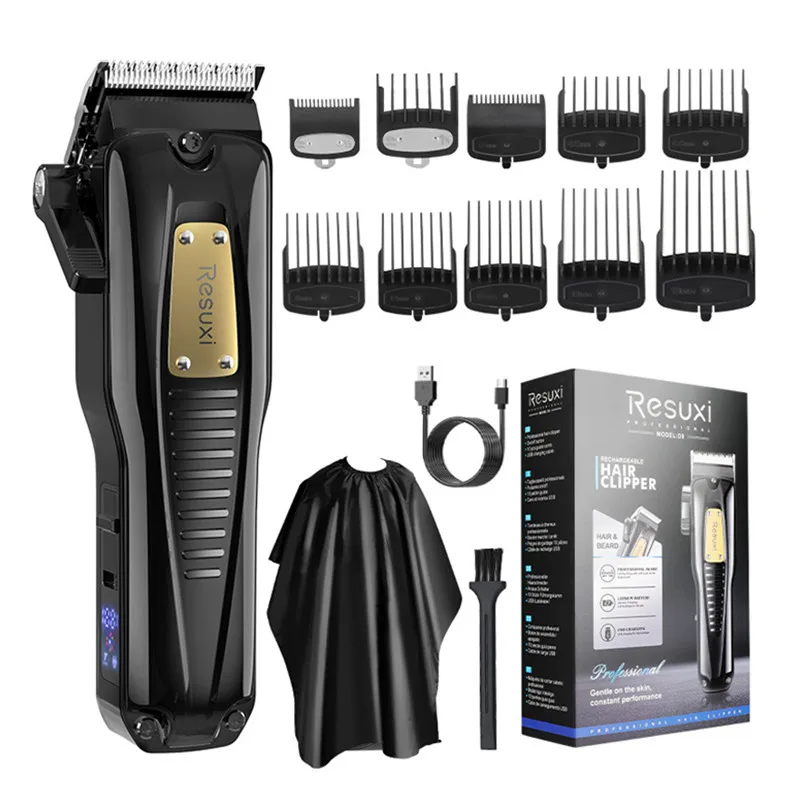 2000mah Electric Hair Clipper Professional Trimmer Household Salon Beard For Men Rechargeable Retro Barbershop Haircut Machine 4
