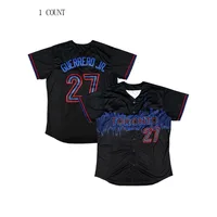 Maillot de Baseball de Toronto pour hommes, Style petit ami, uniformes amples brodés, tenues respirantes, chemises de sport décontractées à manches courtes 1