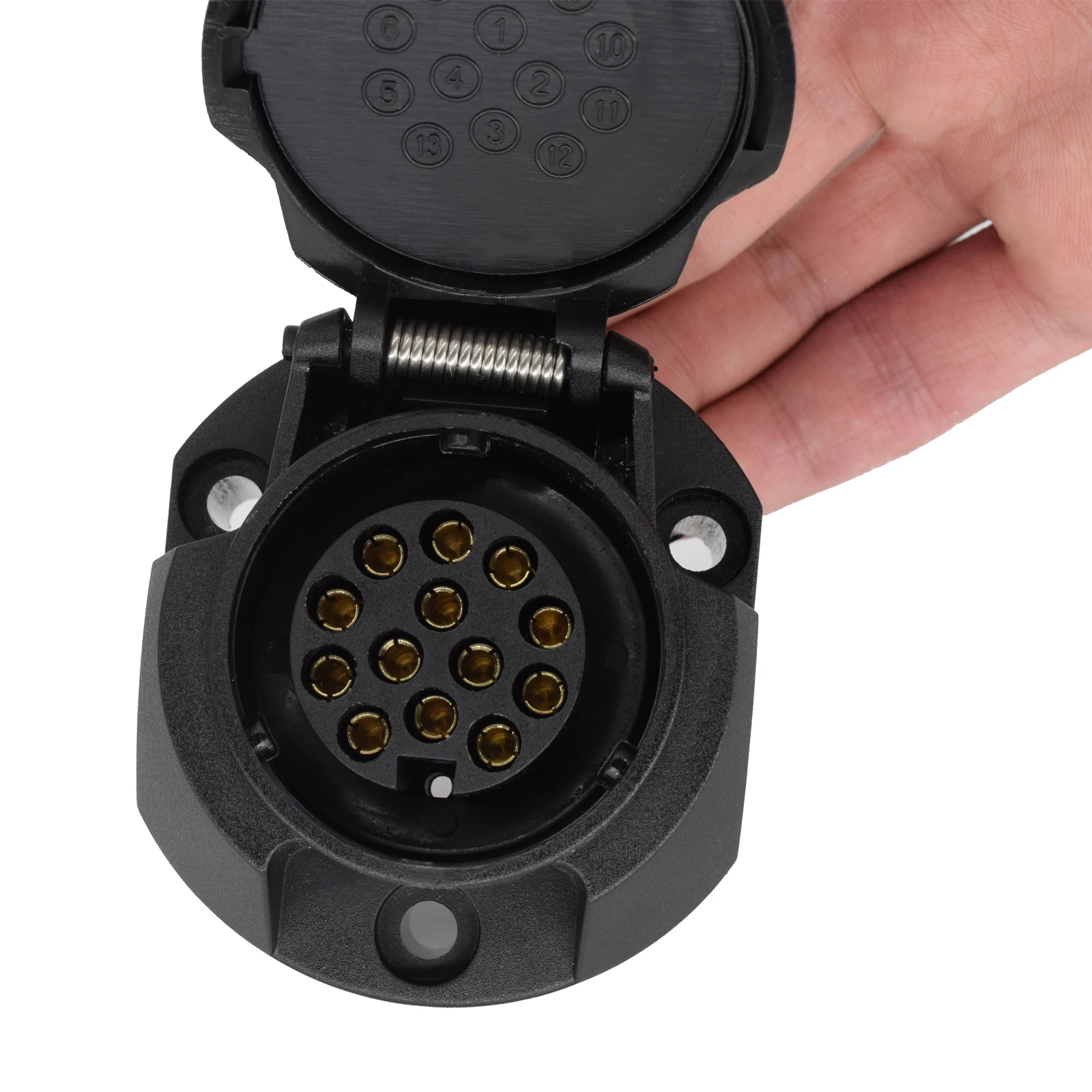 Presa A 13 Poli - - Ricambi Per Rimorchio, Caravan, Roulotte E Ganci Traino