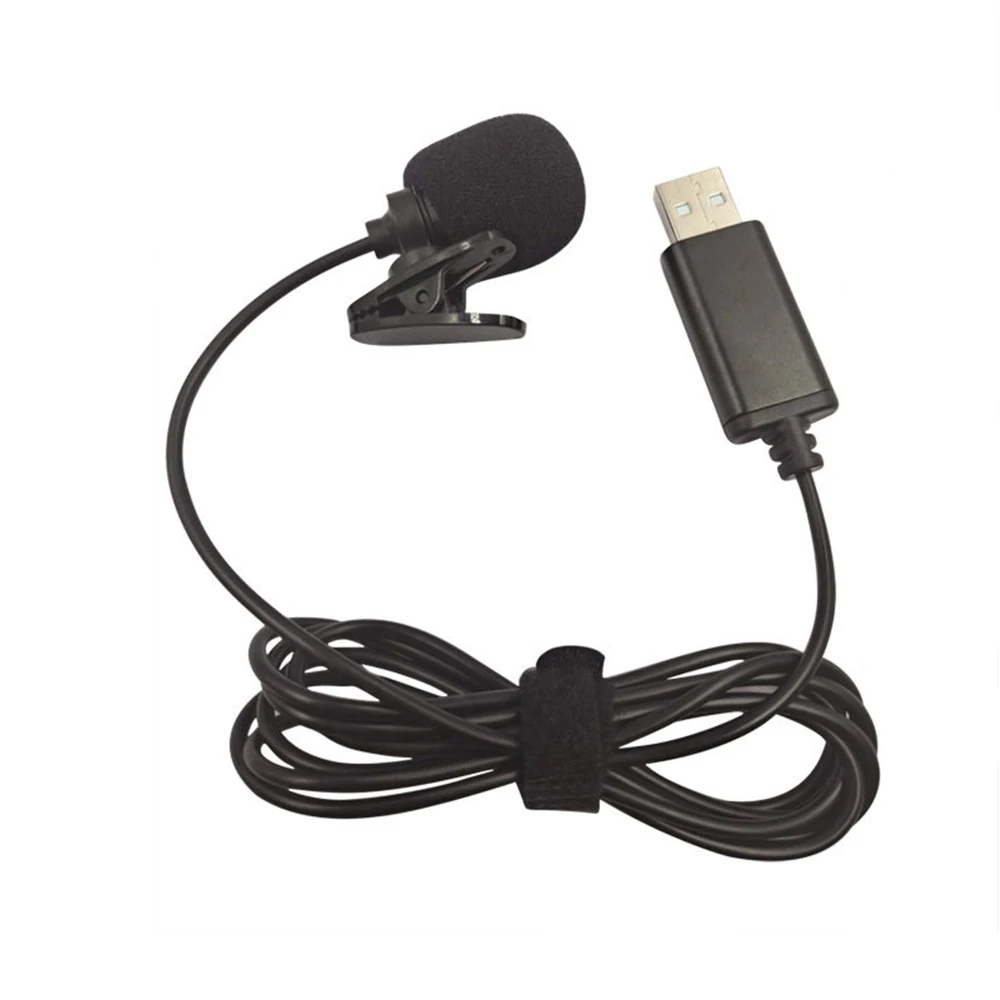 USB 라발리에 라펠 콘덴서 마이크, 전방향 유선 클립온 마이크, 핸즈프리 플러그 앤 플레이, 컴퓨터 PC 노트북용