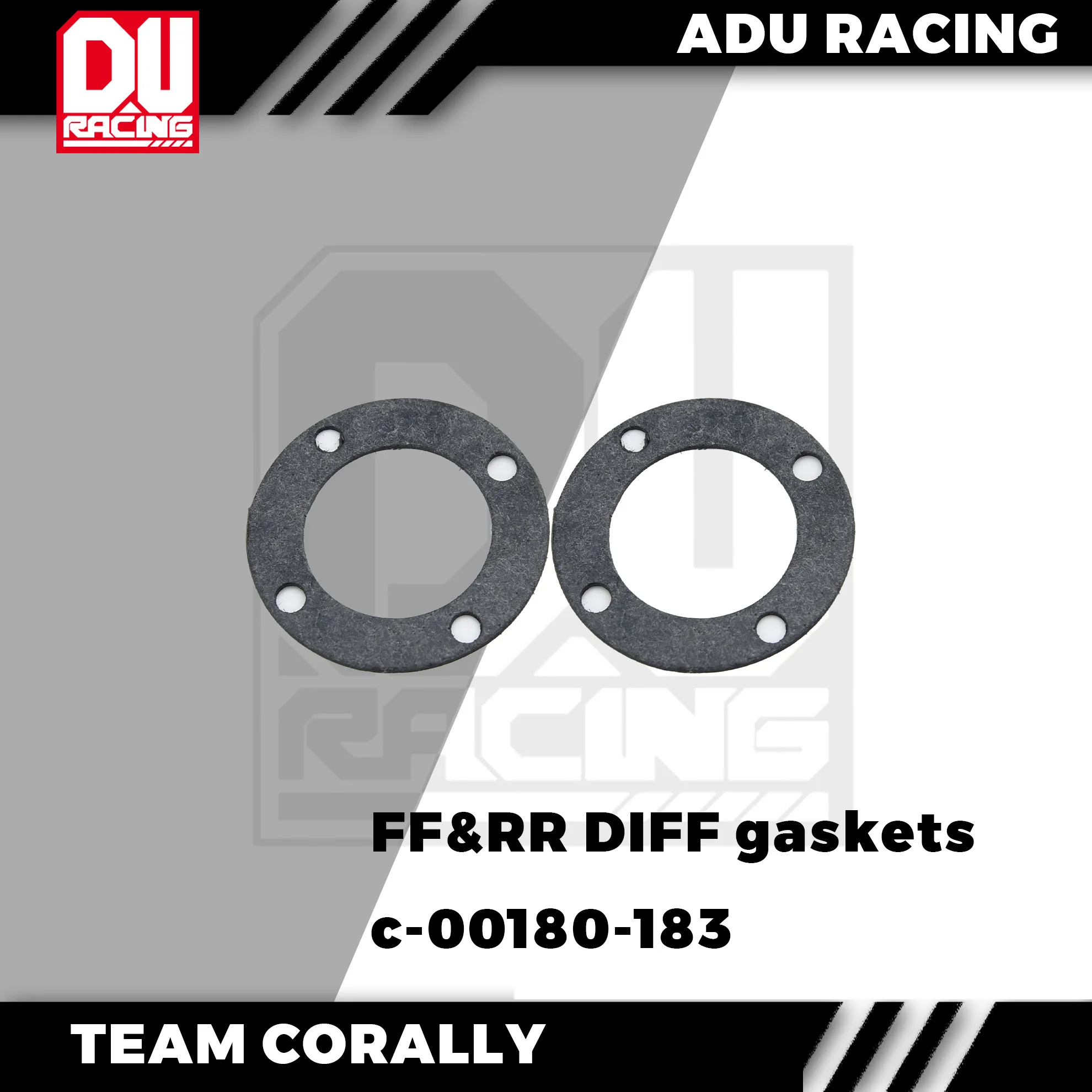 ADU RACING FF RR Differential Gaskets RC Car Parts For TEAM CORALLY ASUGA KAGAMA RC Car c-00180-183